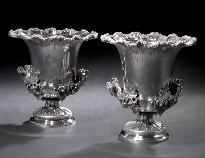 Pair of Victorian Silverplate