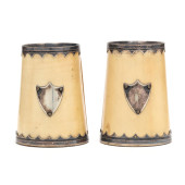 PAIR OF VICTORIAN SILVERPLATED