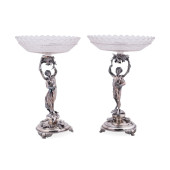 PAIR OF VICTORIAN STERLING AND