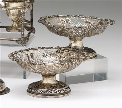 Pair of Victorian sterling silver