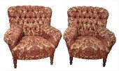 PAIR OF VICTORIAN STYLE ARM CH
