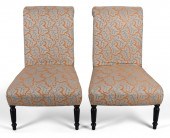 PAIR OF VICTORIAN STYLE BLACK
