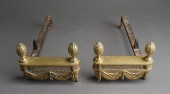 PAIR OF VICTORIAN STYLE BRASS