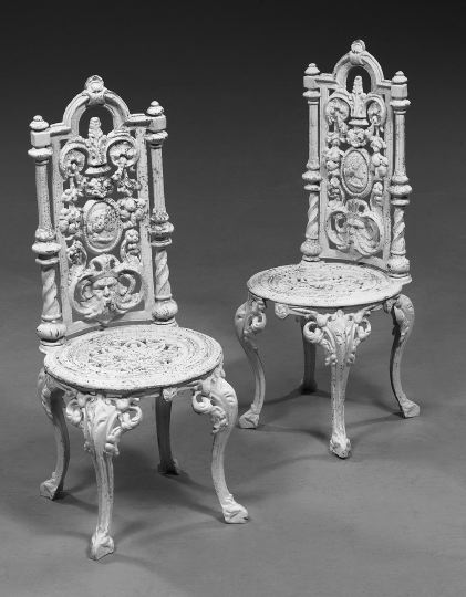 Pair of Victorian-Style Cast-Iron