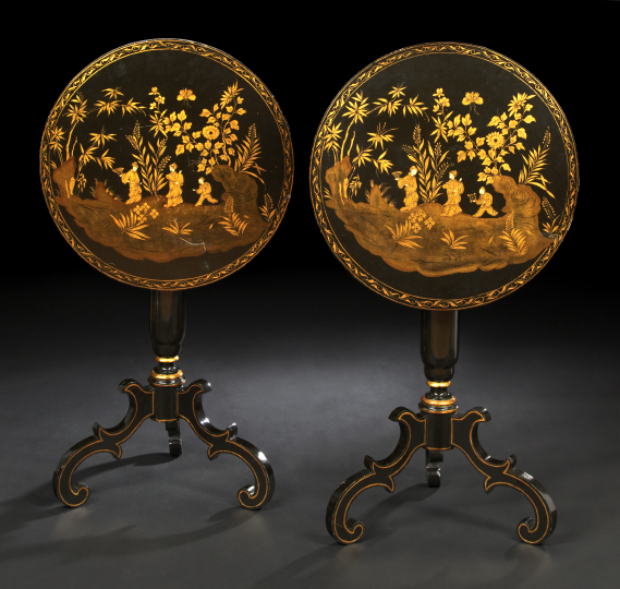 Pair of Victorian-Style Ebonized