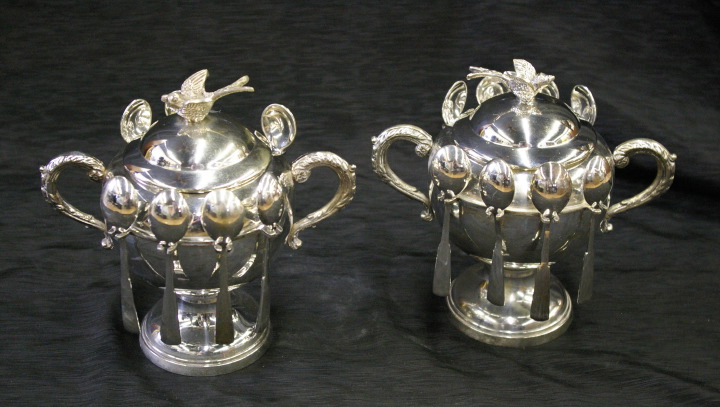 Pair of Victorian-Style Silverplate