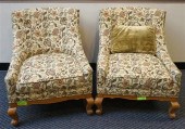 PAIR OF VICTORIAN STYLE UPHOLS