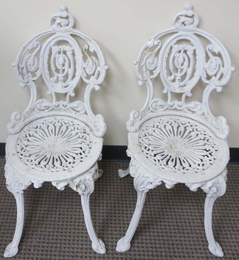 PAIR OF VICTORIAN STYLE WHITEWASHED