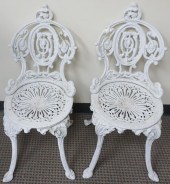 PAIR OF VICTORIAN STYLE WHITEW