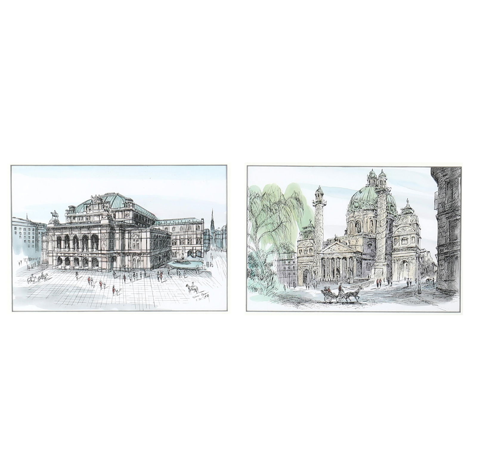 PAIR OF VIENNESE PRINTSPair of