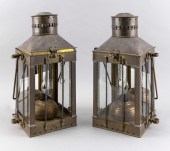 PAIR OF VIKING BRASS MARINE LA