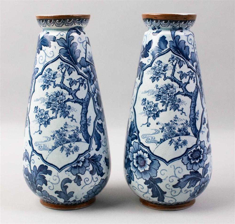 PAIR OF VILLEROY & BOCH PORCELAIN