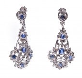 PAIR OF VINTAGE 18 KT. WHITE G