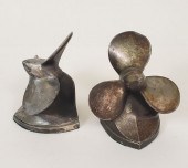 PAIR OF VINTAGE ART METAL FIGU