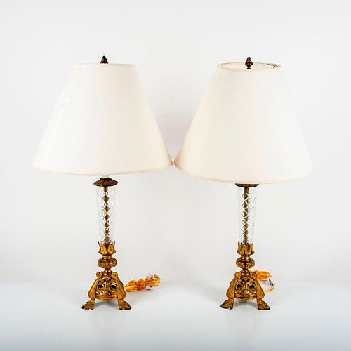 PAIR OF VINTAGE BAROQUE STYLE CUT