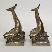 PAIR OF VINTAGE BRASS FIGURAL