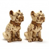 PAIR OF VINTAGE BULLDOG POTTER