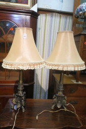 PAIR OF VINTAGE CANDLESTICK LA