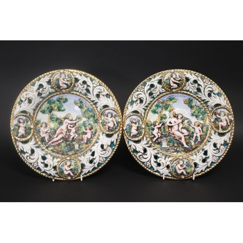 Pair of vintage Capodimonte