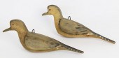 PAIR OF VINTAGE CARVED AND PAI