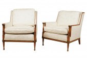 PAIR OF VINTAGE CARVED ARMCHAI