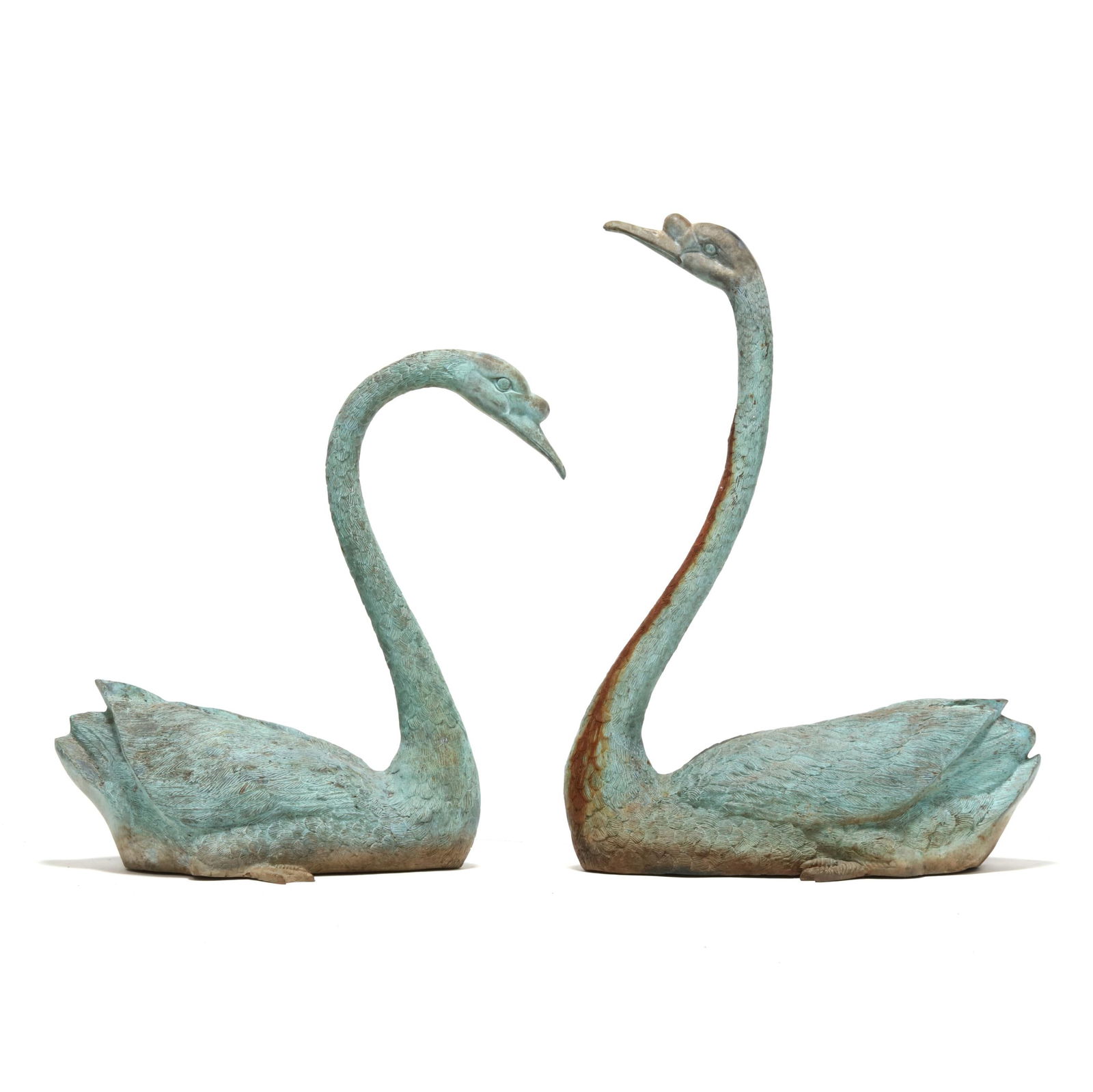 PAIR OF VINTAGE CAST BRONZE