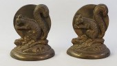 PAIR OF VINTAGE CAST BRONZE FI