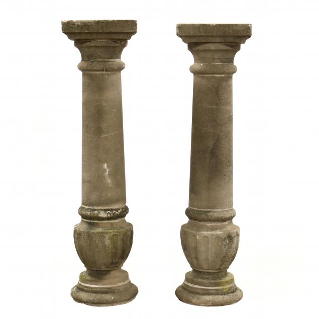 PAIR OF VINTAGE CAST STONE