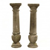 PAIR OF VINTAGE CAST STONE ARC