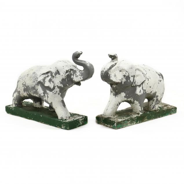 PAIR OF VINTAGE CAST STONE