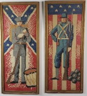 PAIR OF VINTAGE CIVIL WAR PICT