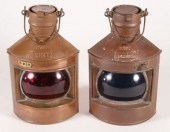 PAIR OF VINTAGE COPPER PORT AN