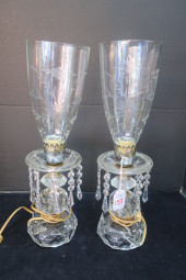 PAIR OF VINTAGE CRYSTAL GIRAND