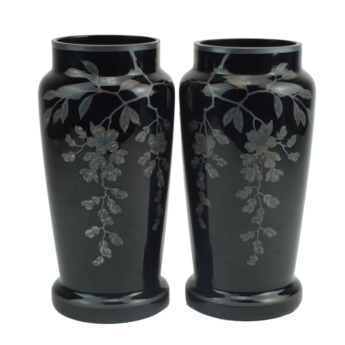 PAIR OF VINTAGE CZECH SILVER