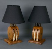 PAIR OF VINTAGE DECORATIVE SHI