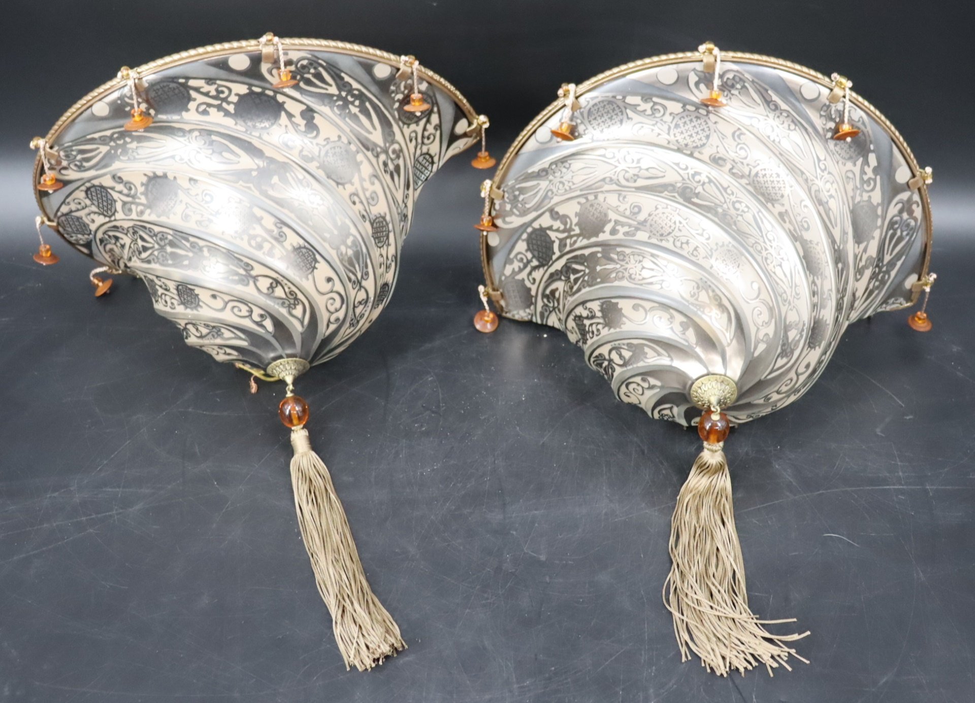 PAIR OF VINTAGE FORTUNY SCUDO