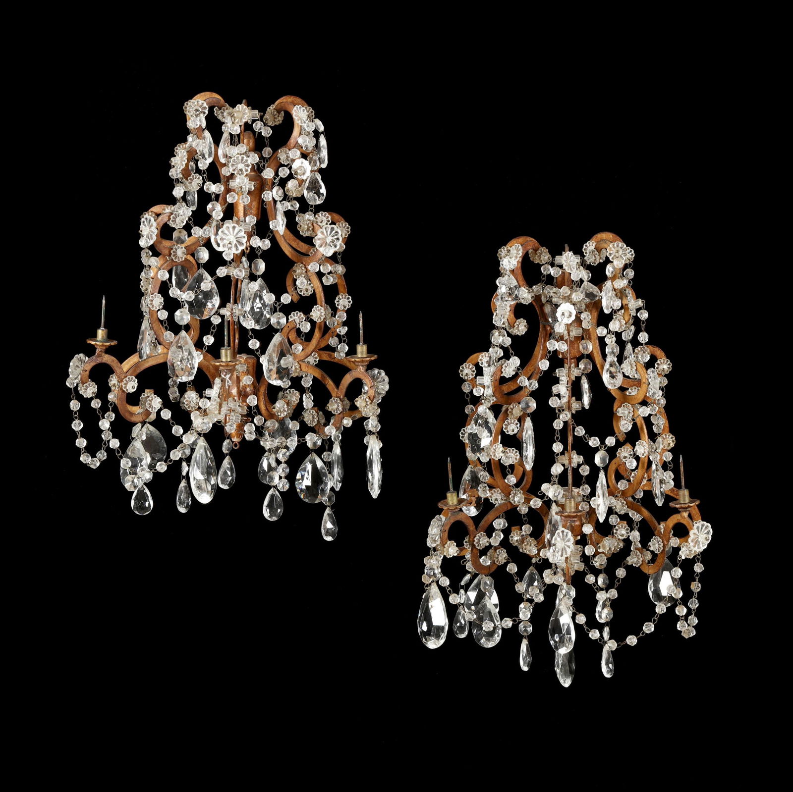 PAIR OF VINTAGE FRENCH GILTWOOD
