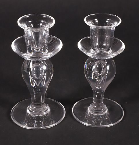 PAIR OF VINTAGE FRENCH ST. LOUIS