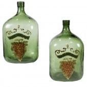 PAIR OF VINTAGE GLASS BRANDY J