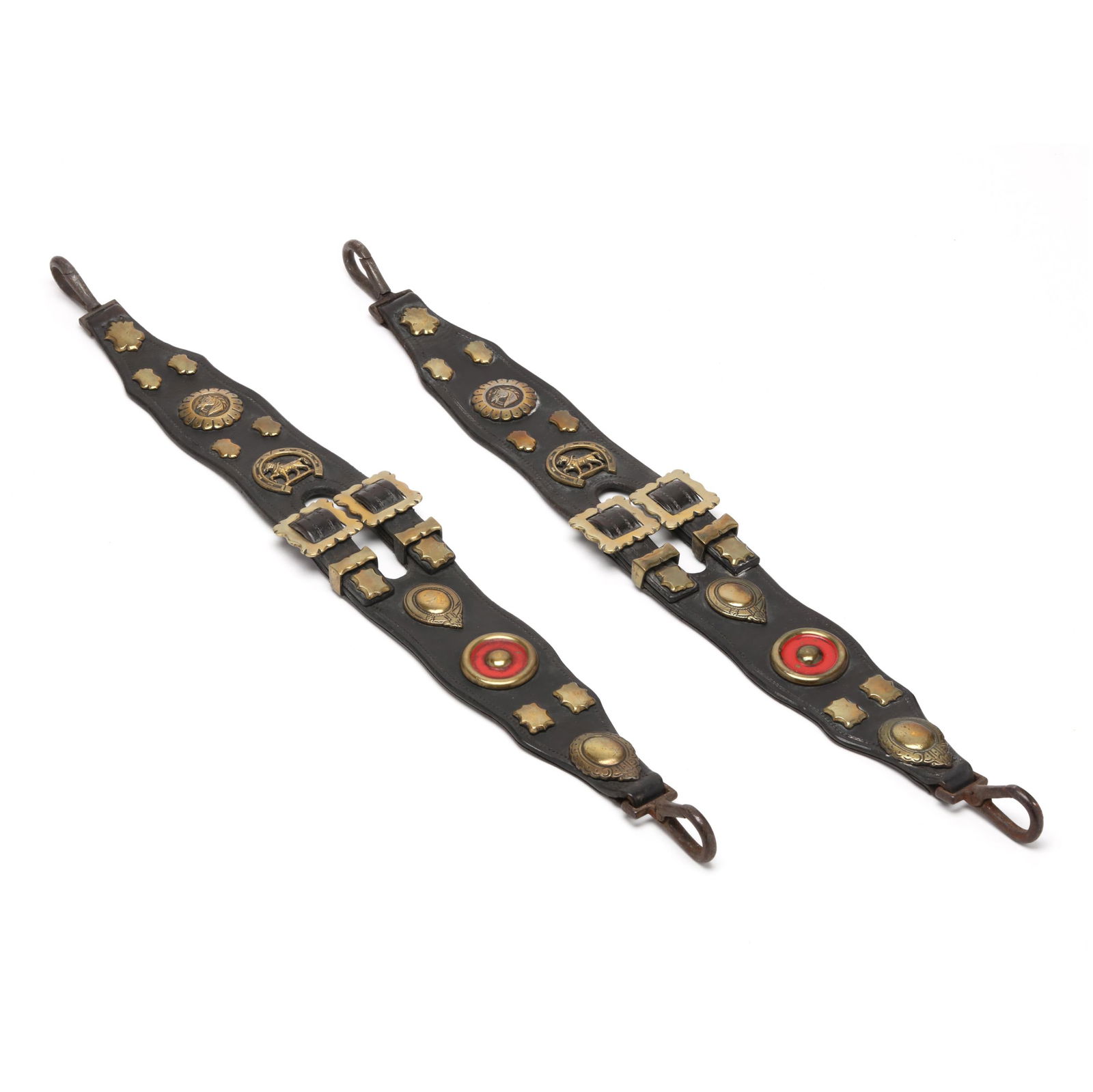 PAIR OF VINTAGE HORSE BRASSES