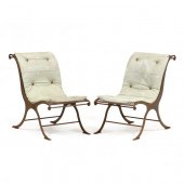 PAIR OF VINTAGE IRON CAMPECHE