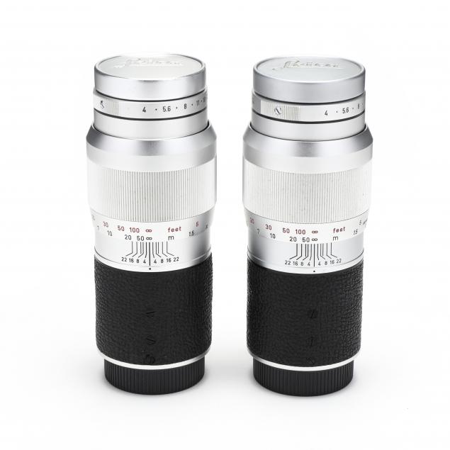 PAIR OF VINTAGE LEICA 135MM F/4