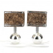 PAIR OF VINTAGE MERCURY GLASS