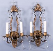 PAIR OF VINTAGE PARCEL-GILT AN