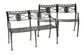 PAIR OF VINTAGE PATINATED META