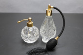 PAIR OF VINTAGE PERFUME ATOMIZ