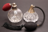 PAIR OF VINTAGE PERFUME ATOMIZ