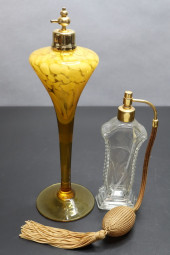 PAIR OF VINTAGE PERFUME ATOMIZ