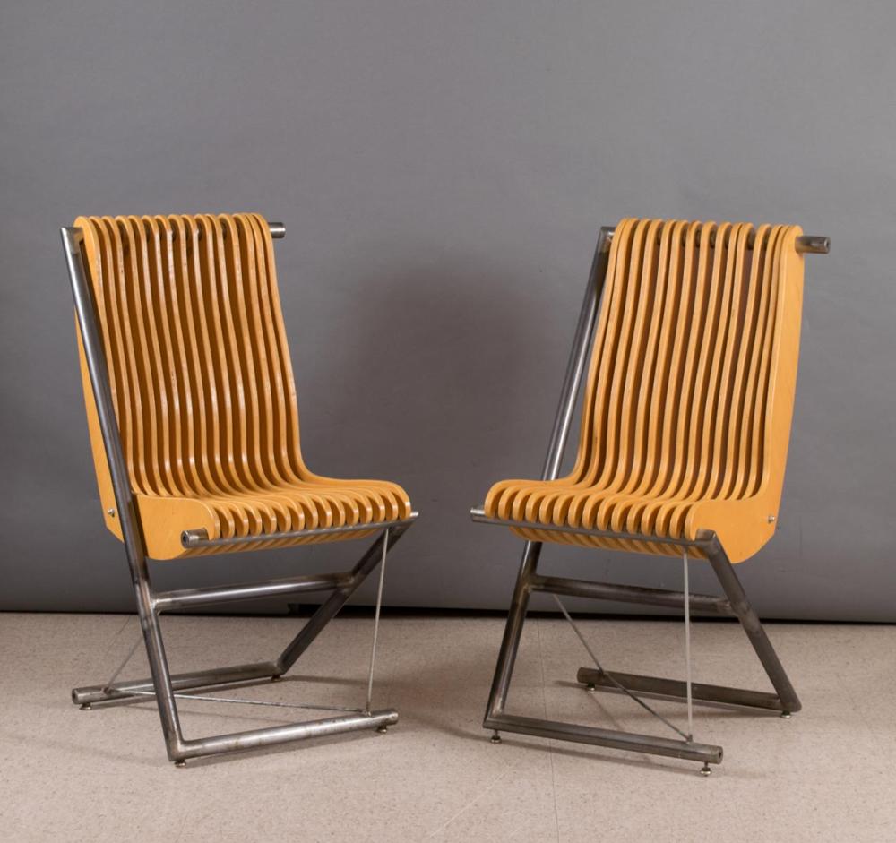 PAIR OF VINTAGE 'PLYCRAFT' SIDE