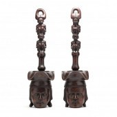 PAIR OF VINTAGE POLYNESIAN CAR